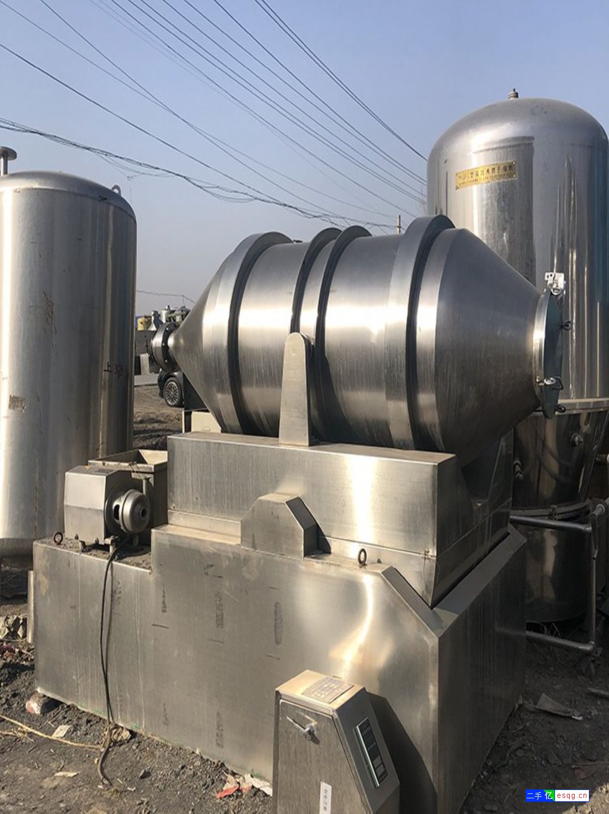 三维运动混合机不锈钢800L高速混合设备价格二手三-2