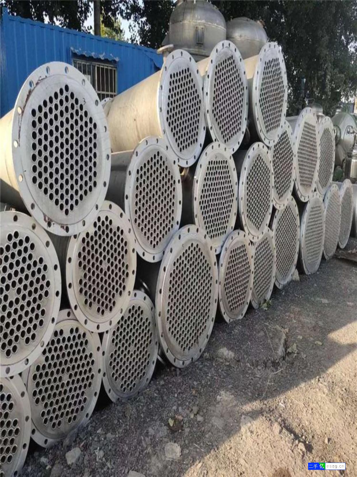 转让二手304不锈钢列管冷凝器-3