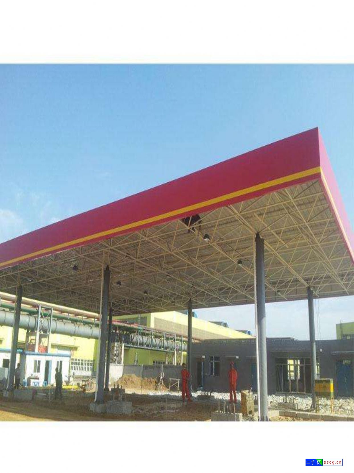 加油站钢结构网架雨棚 收费站罩棚大棚-1