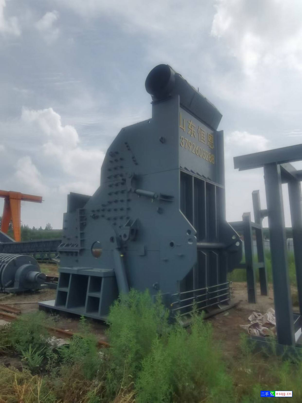 9成新废钢破碎机1台-1