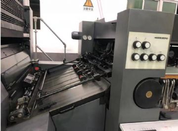 二手海德堡对开双色胶印机sm102-2p