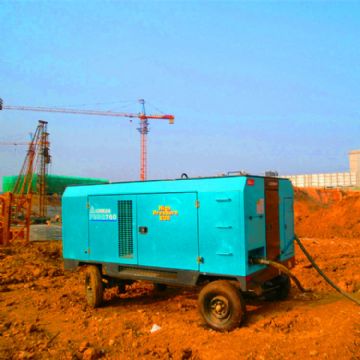 柴驱30立方空气压缩机租赁服务