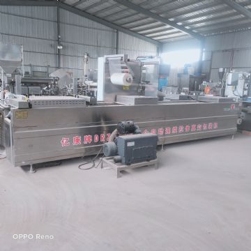 转让二手亿康420型卤蛋拉伸膜真空包装机
