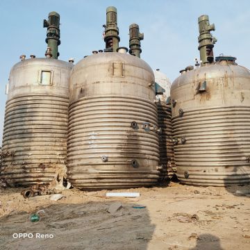 转让二手反应釜20吨导热油反应釜 二手高