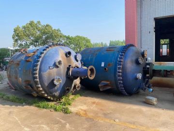 转让二手8吨搪瓷反应釜 二手闭式反应釜 