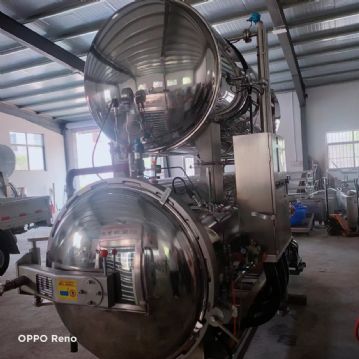 转让二手10立方饮料双锅并联电加热杀菌锅