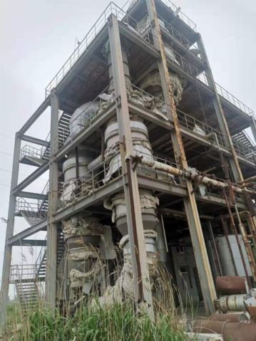 转让二手3效12吨降膜蒸发器 附件齐全 