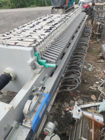 二手100平方自动压滤机 250平方程控