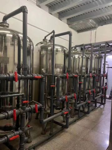 出售二手6吨双机水处理设备不锈钢过滤罐