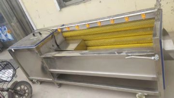 出售二手不锈钢软毛硬毛毛辊清洗机