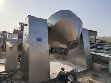 转让二手2000升不锈钢双锥回转干燥机