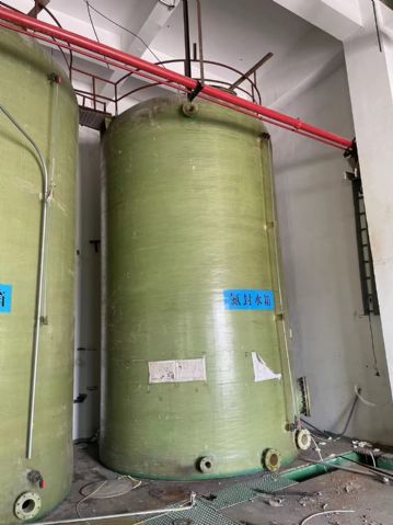 处理多台50吨玻璃钢储水罐原水储罐