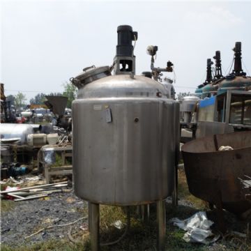 二手蒸汽加热不锈钢搅拌罐2022-3