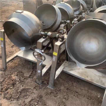 转让500L酱料夹层锅 梨膏熬制夹层锅