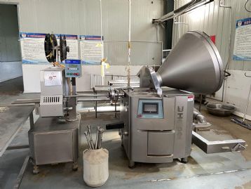 二手汉普真空叶片灌肠机，做香肠的好设备