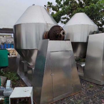 出售二手双锥干燥机 两台1000L搪瓷双