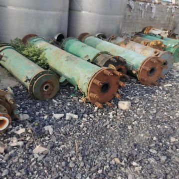 出售二手石墨换热器 50平方石墨块冷凝器