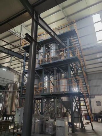 转让二手强制循环蒸发器 一套双效一吨材质