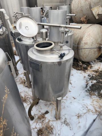 转让二手双层乳化罐 五台容积200L进口