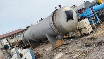 转让二手高压冷凝器 一台800平方材质3