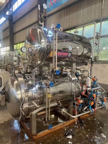 转让二手双层杀菌锅 一套0.55立方全自