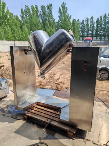 转让二手V型混合机 一台容积200L全不