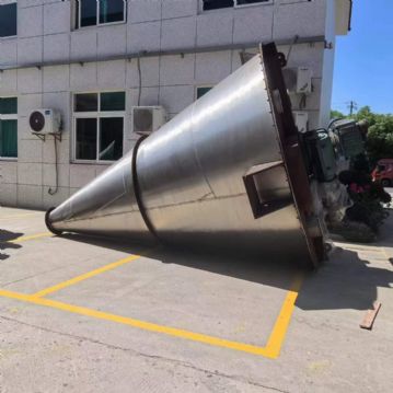 转让二手锥形混合机 三台容积15立方三螺