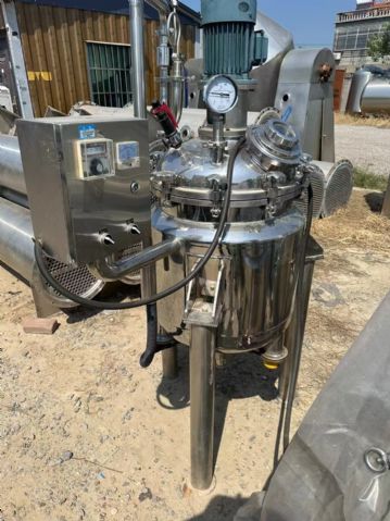 转让二手乳化罐 一台容积100升电加热双