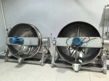 转让二手蒸汽夹层锅 六台容积600L带搅