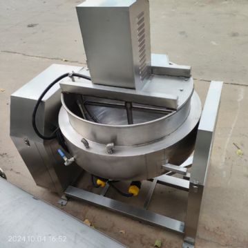 转让二手加热夹层锅 一台容积200L带搅