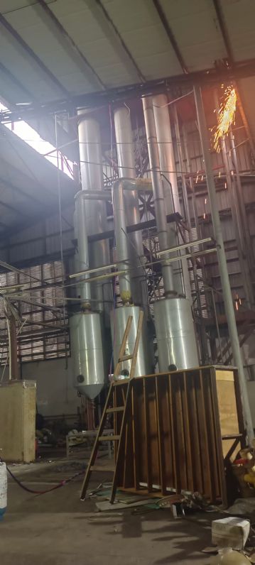 转让二手浆膜蒸发器 一套三效四吨食品级不