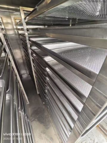 转让二手热风烘箱 两台两门两车96盘电加