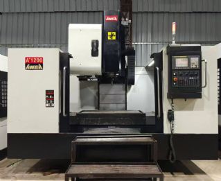 台湾亚威1200加工中心，三轴线轨，法兰
