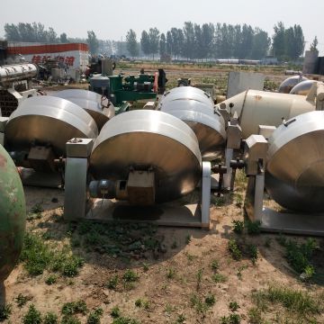 出售一批燃气夹层锅 二手可倾式夹层锅