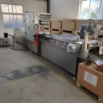 闲置转二手人参蜜片拉伸膜真空包装机，玉米