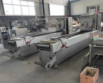 二手贝尔420海参拉伸膜真空包装机，九九