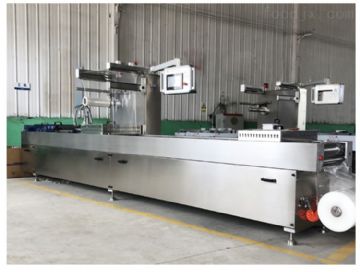 样品机处理，全自动420拉伸膜真空包装机