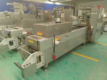 二手420豆皮凉皮拉伸膜真空包装机，价格