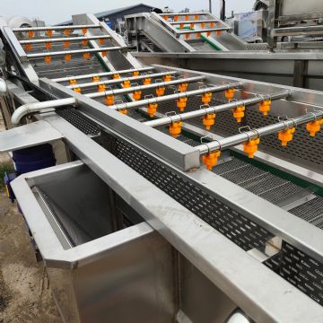 玉米棒去须气泡清洗机，预制菜加工流水线，