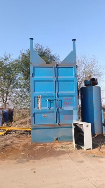 出售9成新3730双吊钩式抛丸机 喷砂机