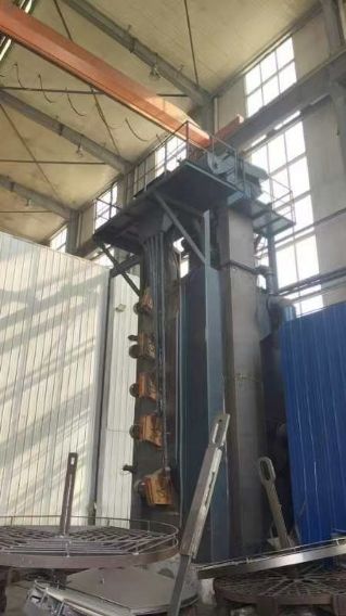 转让二手宽3米高5米吊勾式抛丸机