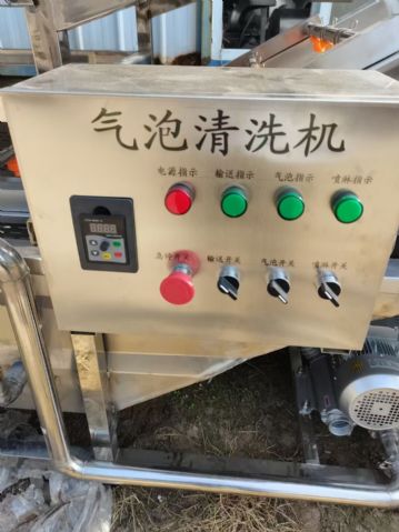 二手连续气泡清洗机  小型蔬菜杀青机