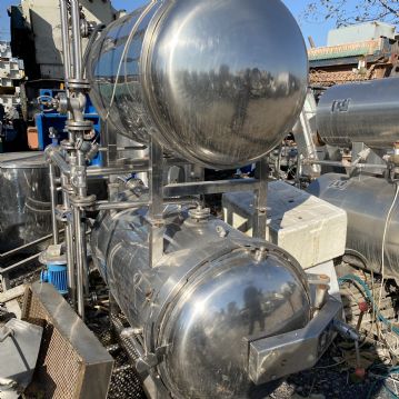 现货处理两台0.57杀菌锅  4立方双层