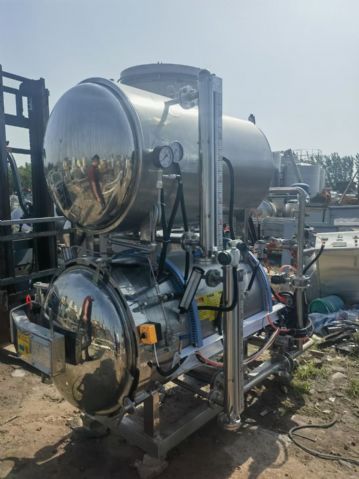 闲置出售二手0.55立方电加热全自动杀菌