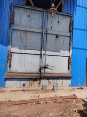 低价出售抛丸机宽三米八高三米八单勾三吨