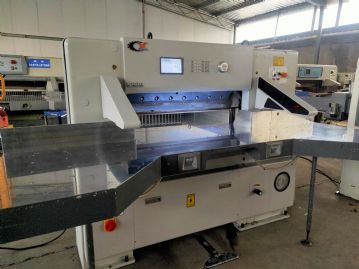 转让19年*高配大鹏双液压切纸机一台