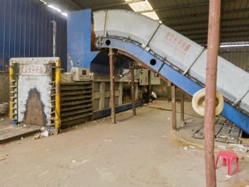 转让出售二手废纸塑料瓶打包机一台