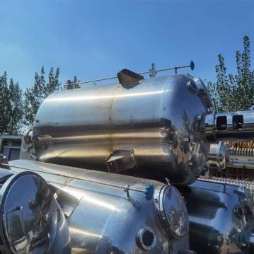 转让二手不锈钢搅拌罐 四台3立方外抛光锥