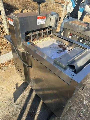 转让二手羊肉切片机 一台4卷数控羊肉切片