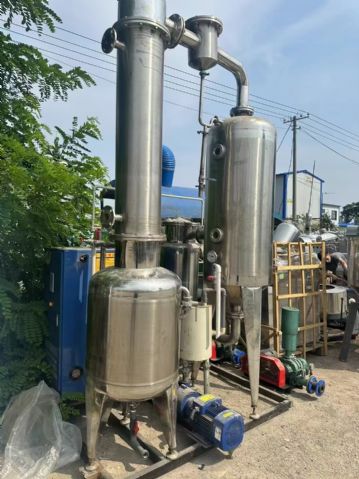 转让二手浓缩蒸发器 一套容积500升单效